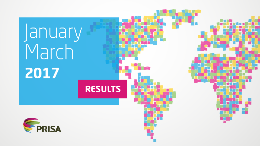 PRISA reports profit of 22 million euros in the first quarter of 2017