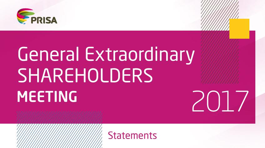 General Extraordinary Shareholders Meeting speech 2017