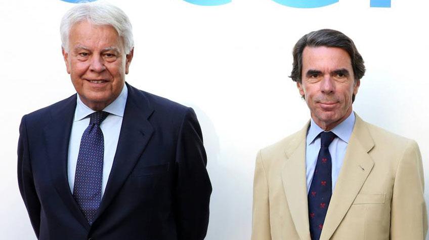 Felipe González y Aznar analizan juntos la Constitución